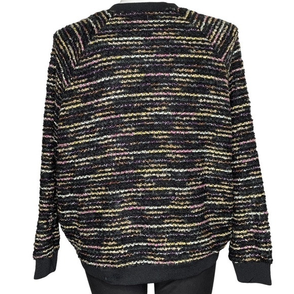 H&M multicolor metallic bomber jacket NWT XL - Picture 3 of 9